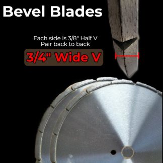 12" x .375 Bevel Blades (1 Pair) for 3/4" Wide V