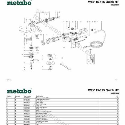 5" Metabo Grinder WEV 15-125 HT - Image 2