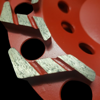 7" S Segment Cupwheel - 60/80 Medium Grit