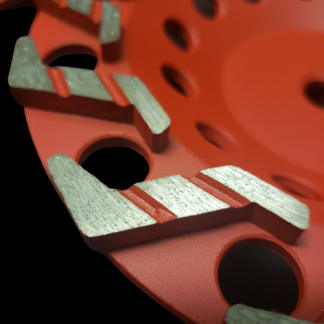 7" S Segment Cupwheel - 100/120 FINE Grit