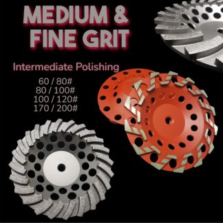 Medium and Fine Grit