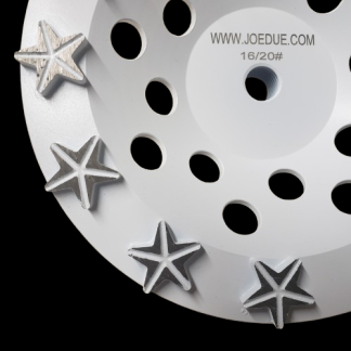 16/20# Grit - Cap Cutter - Star Segmented Cupwheel