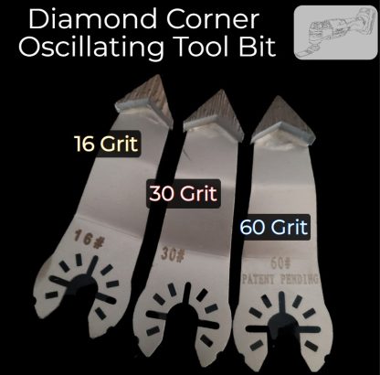 Corner Oscillating Tool Bit! 30 Grit - Coarse - Image 5