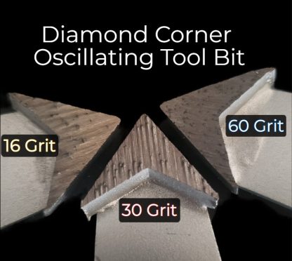 Corner Oscillating Tool Bit! 30 Grit - Coarse - Image 4