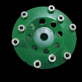 4.5" Hollow Round SOFT BOND Cupwheel  16/20# Grit