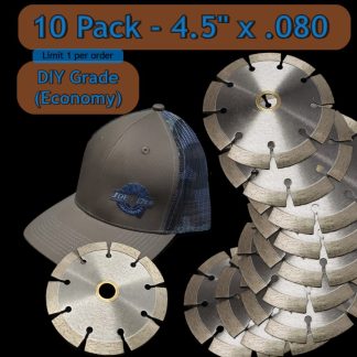 10 Pack DIY Grade (Econo) 4.5" x 080 Saw Blades