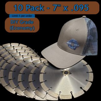 10 Pack DIY Grade (Econo) 7" x .095 Saw Blades