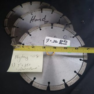 Mystery Blades -  Lot of 3) 7" x .250" HARD BOND Square Segment blades- new