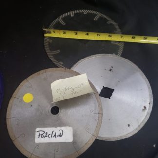 Mystery Blades - Lot of 3) 7" continuous rim saw blades.